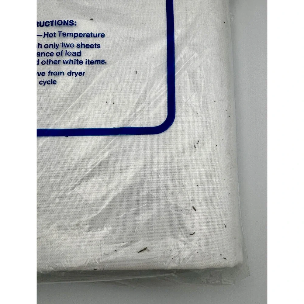 Vintage Sears Perma-Prest Twin Flat Sheet New Sealed NOTE